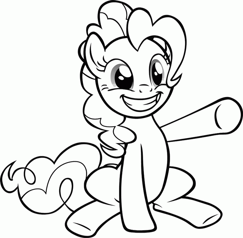 Plansa de colorat cu My Little Pony 38 48